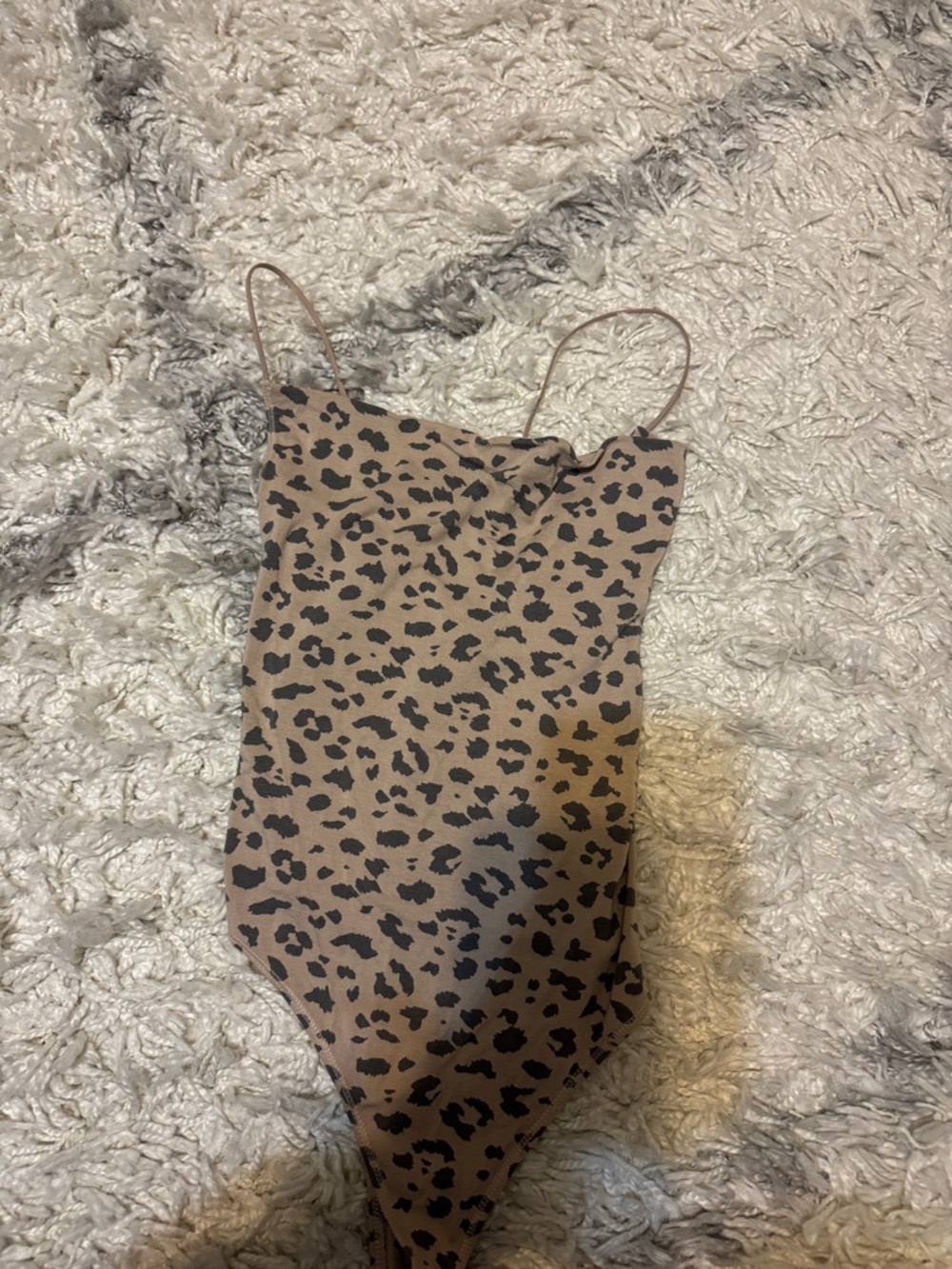 Abercrombie & Fitch Leopard Print Bodysuit - Brown/Black size XS